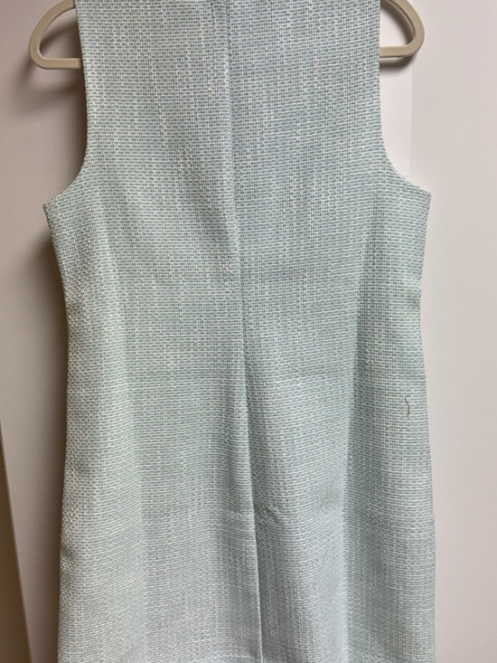 J, Crew Green Tweed Dress Classic Spring Button Front Dress Sz 10 NWT - Picture 10 of 10